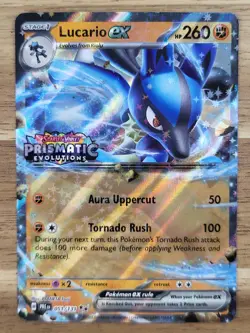 Pokemon TCG - S&V - Prismatic Evolutions - Lucario EX 051/131 Stamped Promo - NM - Image 1