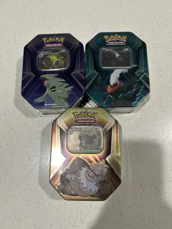 Pokemon TCG Triple Whammy Collectors Tin x 3 - Image 1
