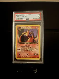 2000 Pokemon Dark Charizard 21/82 Rocket Non-Holo PSA 9 - Image 1