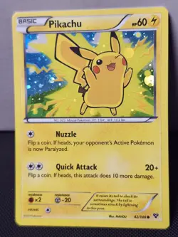 Pokemon XY Base Set Promos #042/146 Pikachu Cosmos Holo PROMO - Image 1