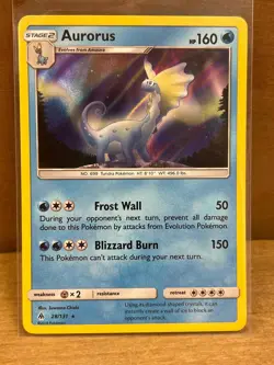 Aurorus(Holo) Pokemon SM07 Forbidden Light Holo Rare - Image 1