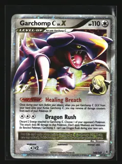 Pokemon GARCHOMP C LV.X 145/147 Ultra Rare Holo (Supreme Victors) HP/Heavy Play - Image 1