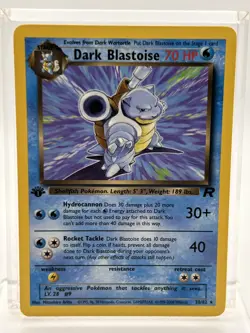 Pokemon - Dark Blastoise 20/82 Team Rocket Regular - 1st Edition NM - Image 1