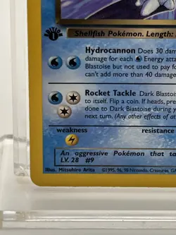 Pokemon - Dark Blastoise 20/82 Team Rocket Regular - 1st Edition NM - Image 4
