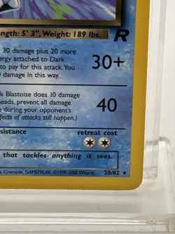Pokemon - Dark Blastoise 20/82 Team Rocket Regular - 1st Edition NM - Image 5