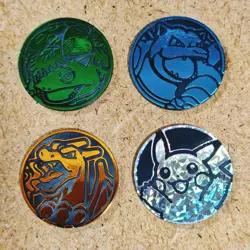 Pokemon TCG Charizard Venusaur Blastoise 3set Coin Official ＋ pikachu coin - Image 2