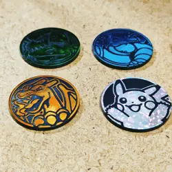 Pokemon TCG Charizard Venusaur Blastoise 3set Coin Official ＋ pikachu coin - Image 3
