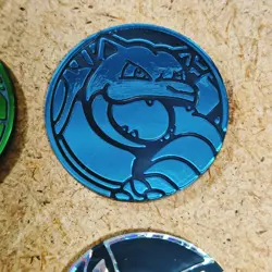 Pokemon TCG Charizard Venusaur Blastoise 3set Coin Official ＋ pikachu coin - Image 5