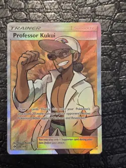 Pokemon Professor Kukui (Full Art) 148/149 SM Base Set Holo Secret Rare TCG LP+ - Image 3
