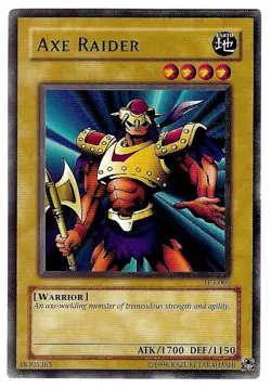 YUGIOH - AXE RAIDER - TOURNAMENT PACK 3 - RARE - EXCELLENT + - TP3-006 - Image 1