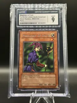 Magician of Faith Yu-Gi-Oh! (2002) Metal Raiders MRD-036 CGC 9 Mint - Image 1