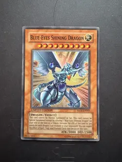 Yugioh Blue-Eyes Shining Dragon MOV-EN001 Limited Super Rare NM - Image 1