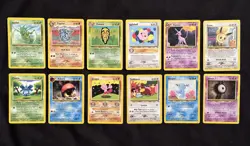 Pokemon Cards Lot of 12 Neo Discovery Series Espeon Eevee Igglybuff Unown Kabuto - Image 1