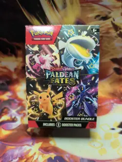 EMPTY Pokemon Booster Bundle BOX Scarlet & Violet Paldean Fates No Packs/Cards - Image 1