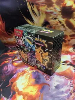 EMPTY Pokemon Booster Bundle BOX Scarlet & Violet Paldean Fates No Packs/Cards - Image 2