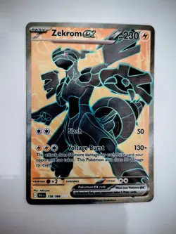 Pokemon Zekrom EX card 158/086 Sv: Black Bolt⚡ Holo. N/M Or Better Condition. - Image 1