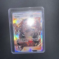 Pokemon Kiawe Full Art Holo Card 144/147 Burning Shadows Free Shipping - Image 1