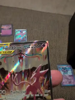 Pokemon TCG Espeon & Deoxys GX SM240 Black Star Promo Holo Card - Image 4