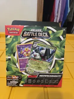 Pokemon Trading Card Game Meowscarada ex Deluxe Battle Deck. RTP 60-card deck - Image 1