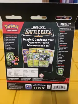 Pokemon Trading Card Game Meowscarada ex Deluxe Battle Deck. RTP 60-card deck - Image 2