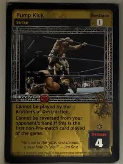 Pump Kick X3 Playset WWF WWE Raw Deal CCG TCG Card Lot Rare - Image 1