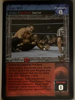 Iron Will X3 (Playset) WWF WWE Raw Deal CCG TCG Card Lot Rare - Image 1