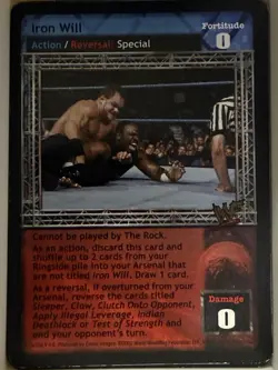 Iron Will X3 (Playset) WWF WWE Raw Deal CCG TCG Card Lot Rare - Image 2