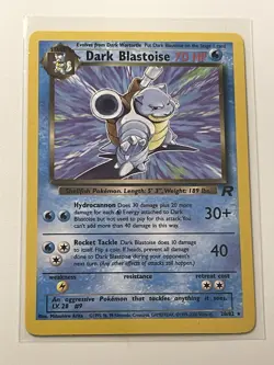Dark Blastoise 20/82 Team Rocket Set Rare Vintage Pokemon Card - Image 1