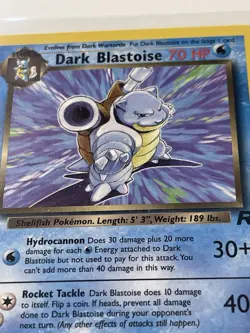Dark Blastoise 20/82 Team Rocket Set Rare Vintage Pokemon Card - Image 2