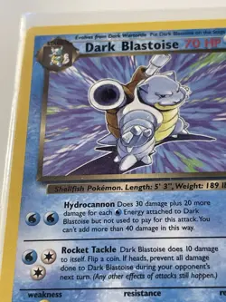 Dark Blastoise 20/82 Team Rocket Set Rare Vintage Pokemon Card - Image 3