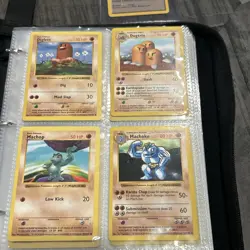 112 Base Set SHADOWLESS Non Holo Pokemon Card Lot W/Duplicates All NM/LP - Image 1