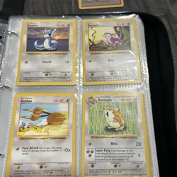 112 Base Set SHADOWLESS Non Holo Pokemon Card Lot W/Duplicates All NM/LP - Image 3