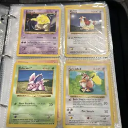 112 Base Set SHADOWLESS Non Holo Pokemon Card Lot W/Duplicates All NM/LP - Image 5