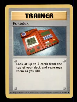 2x Pokemon Card WOTC SHADOWLESS Pokedex Base Set 87/102 MODERATELY PLAYED TCG!!! - Image 1