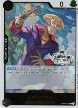 One Piece Card Game Helmeppo #OP03-091 - Store Championship Pack - Image 1