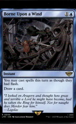 MTG Magic Borne Upon a Wind The Lord of the Rings LTR Pack Fresh $1 Shipping!! - Image 1