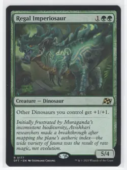 #177 2025 Aetherdrift Regal Imperiosaur Rare - Image 1