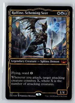 Raffine, Scheming Seer (Showcase) Holo M Streets of New Capenna 327 NM - Image 1