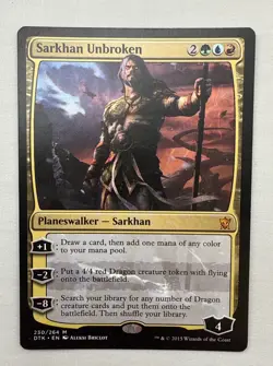 Sarkhan Unbroken x1 MTG Dragons of Tarkir 1x Magic Excellent Light Play EX LP - Image 1