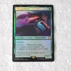 MTG Tifa Lockhart Final Fantasy Rare Foil 206 - Image 1