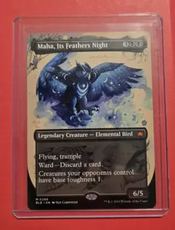 MTG | Maha, Its Feathers Night (Borderless) Bloomburrow | NM - Image 1