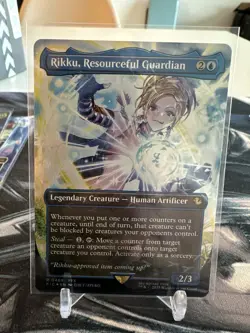 MTG Final Fantasy Rikku, Resourceful Guardian Chocobo Track Foil Near Mint - Image 1