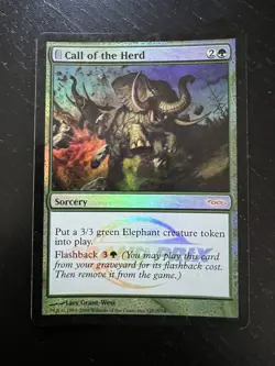 MTG FOIL - Call of the Herd - Grand Prix Promo 2008 - Near Mint - Image 1