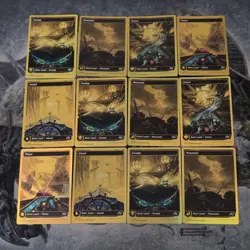 MTG Aetherdrift• First Place Foil Lands Mix Lot ▪ 12 - Image 1