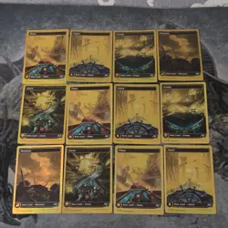 MTG Aetherdrift• First Place Foil Lands Mix Lot ▪ 12 - Image 1