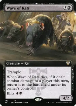 Wave of Rats (Extended Art) R Commander: Streets of New Capenna 142 NM - Image 1