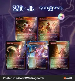 🔥 FOIL Secret Lair x God of War: Greek - Playstation Drop 🔥 - Image 1