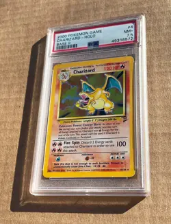 2000 POKEMON BASE SET 2 #4 CHARIZARD-HOLO PSA 7.5 - Image 5