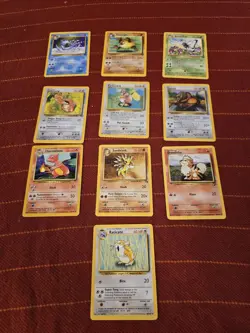 10 Pokemon Card Lot Uncommon Collection Base Set Etc Pokemon Trading Card Game - Image 1