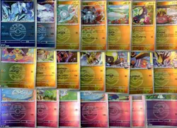 Pokemon Japanese Mega Dream ex Reverse Holo Poke Ball Lot of 105 No Duplicates - Image 2
